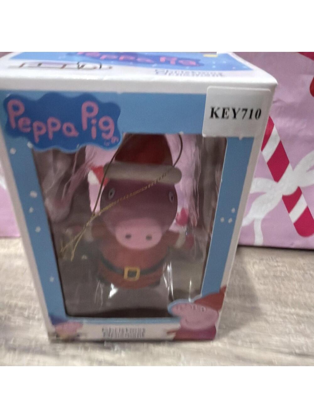 NIB Peppa Pig Present Holiday Christmas Gift Ornament Kurt Adler Kid Gift